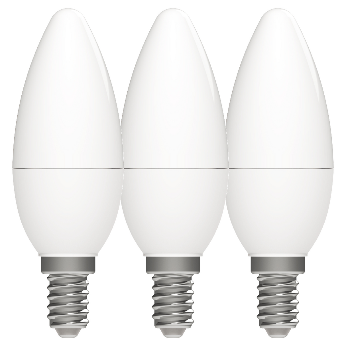 LED lamps with small E14 fitting - Warm white light - 8W/60W - 3PACK