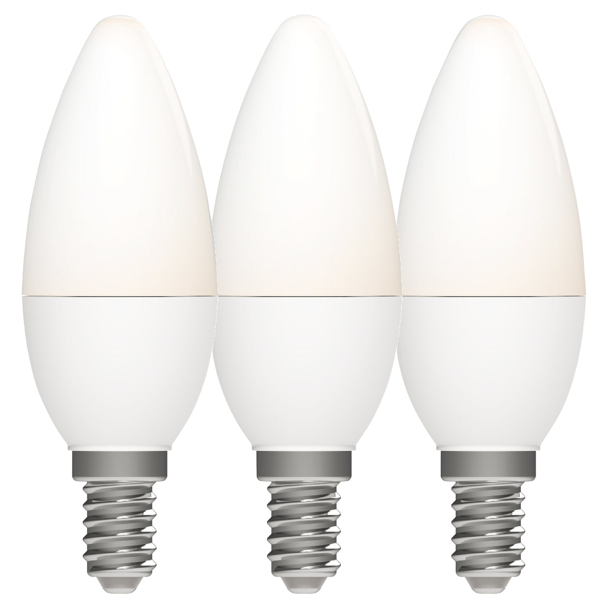 LED lamps with small E14 fitting - Warm white light - 8W/60W - 3PACK