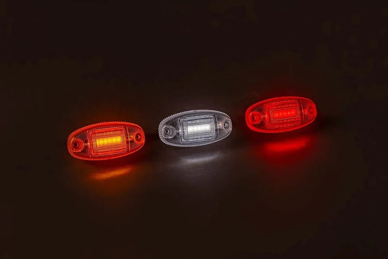 LED Begrenzungsleuchte dunkel/weiß 12-24V 15cm Kabel | MV-6800DW