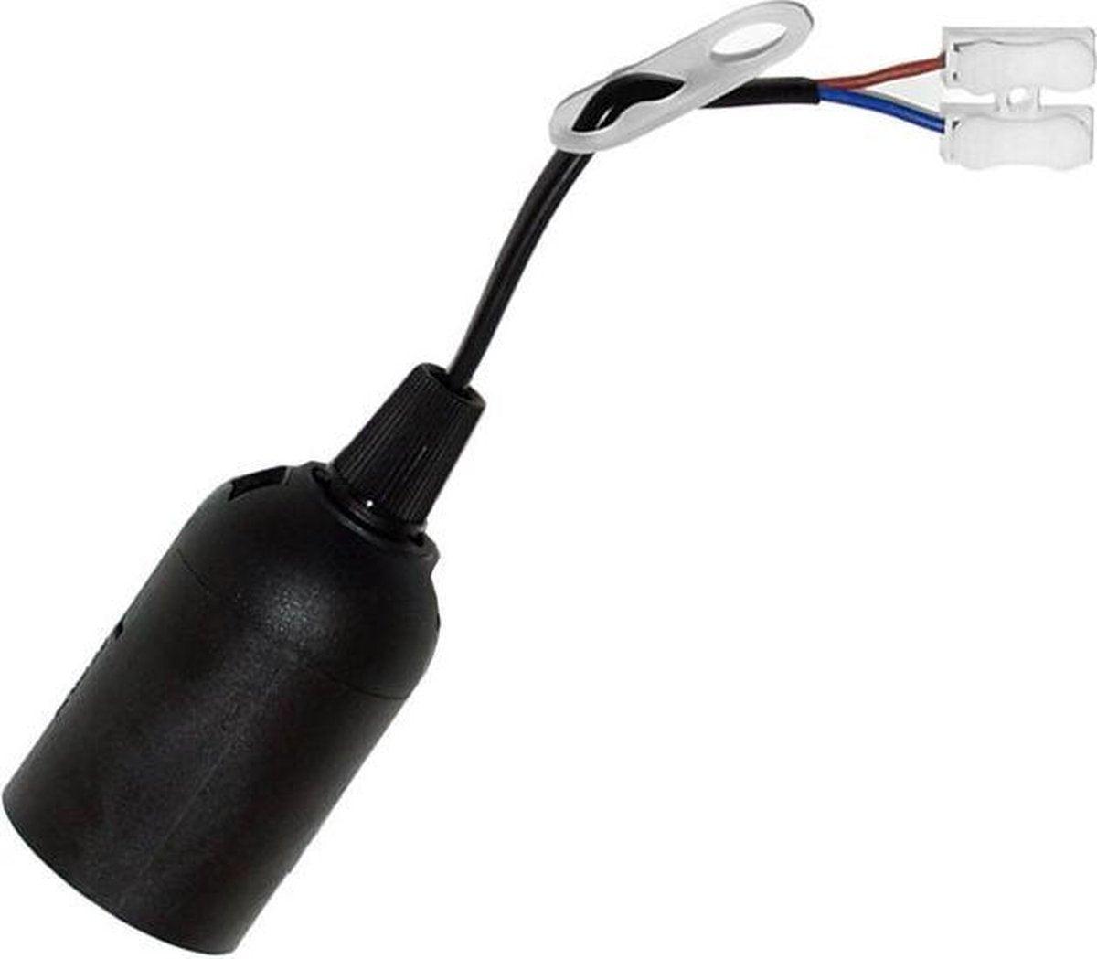 10 x Bewegliche Fassung E27 mit Klemmenblock - Set mit 10 E27-Lampenfassungen max. 60W