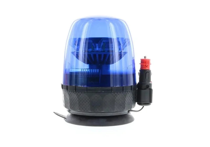 LED R65 Rundumleuchte blau 12/24V Magnethalterung, Einzelblitz | D14734