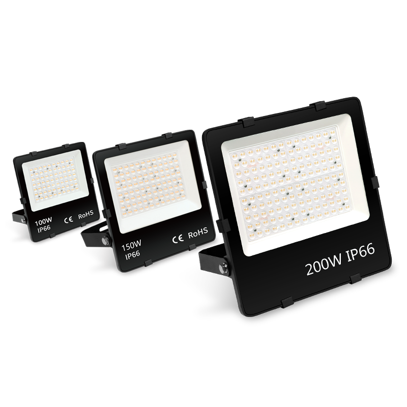 LED Schijnwerper 100W - 5 stuks - 15.000 lm - Daglichtwit 6000K - 150 lm/W - 90° - Lifud driver - IP66 - Terrein- & Gevelverlichting - 5 jaar garantie