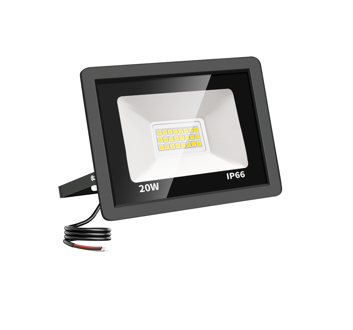 LED Schijnwerper 20W, 2.000 lm, 120° Breedstraler, IP66, Buitenlamp & Gevelverlichting