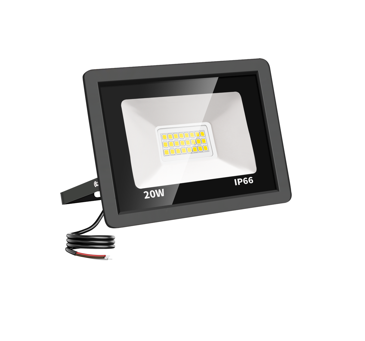 LED Schijnwerper 20W - 2.000 lm - Warmwit 3000K - 120° Breedstraler - IP66 - Buitenlamp & Gevelverlichting - 2 jaar garantie