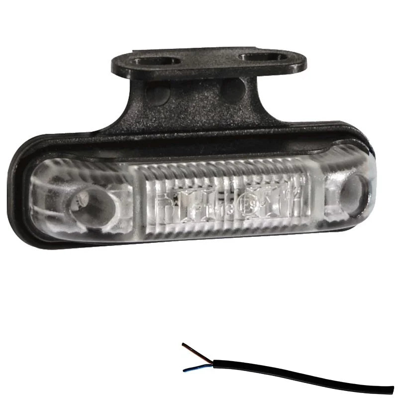 LED marker light white | 12-24v | 50cm. cable | M10MV-550W