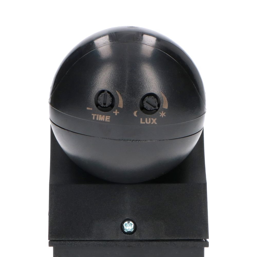 LED's Light 2-in-1 Bewegungsmelder mit 12 Metern Reichweite - Für den Innen- & Außenbereich - Wandmontage - Schwarz