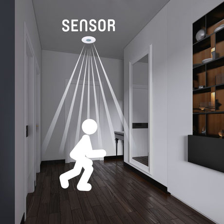 2-in-1 motion detector ceiling - Motion sensor & Daylight sensor - 6-meter range