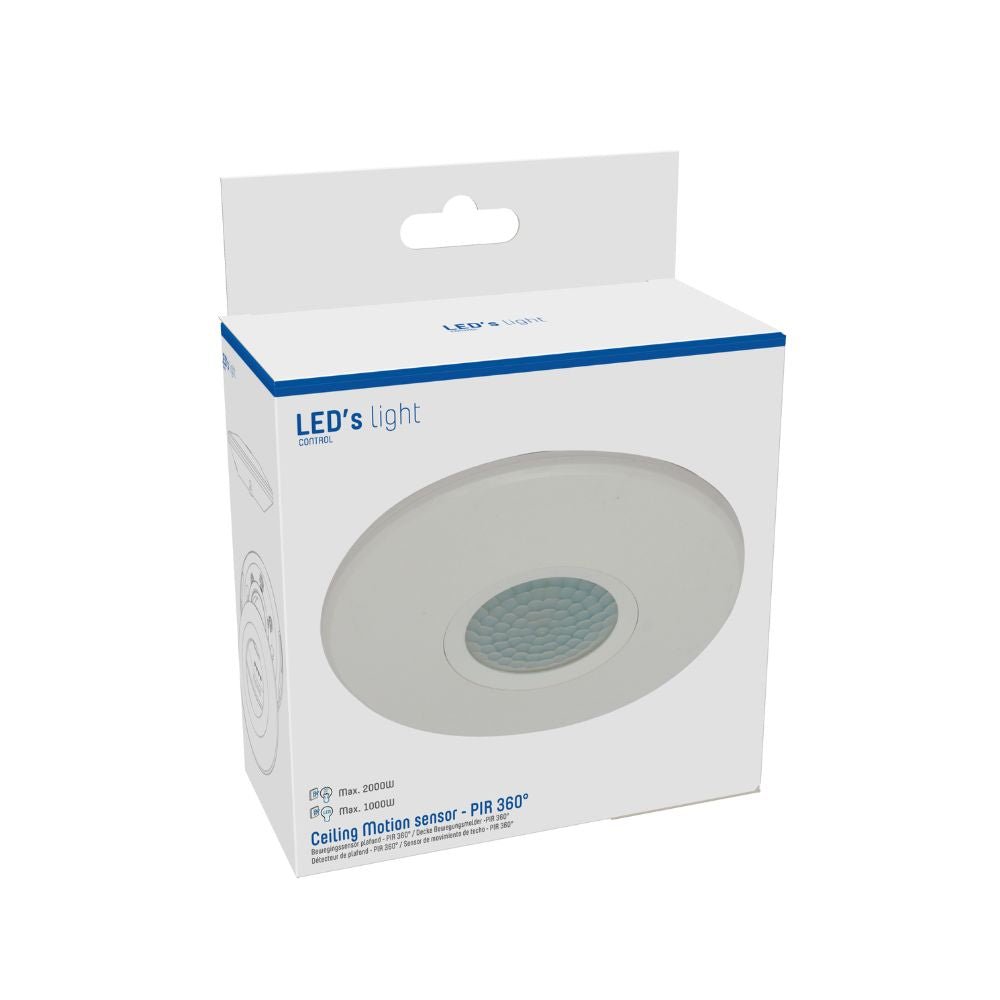 2-in-1 motion detector ceiling - Motion sensor & Daylight sensor - 6-meter range