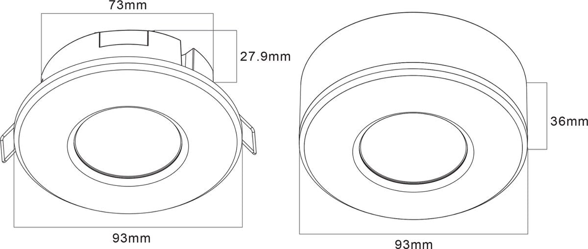 LED-Licht-Deckenbewegungsmelder - Bewegungssensor und Tageslichtsensor - 360-Grad-Erkennung - 8 Meter Reichweite