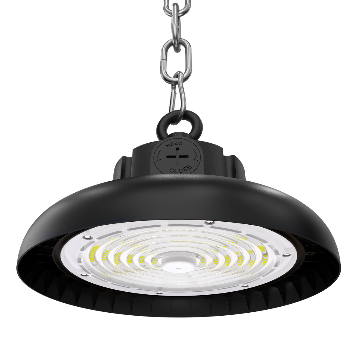 UFO LED Highbay 60W-80W-100W 18000lm, Koelwit 5000K, Instelbaar Vermogen, IP65, 230V