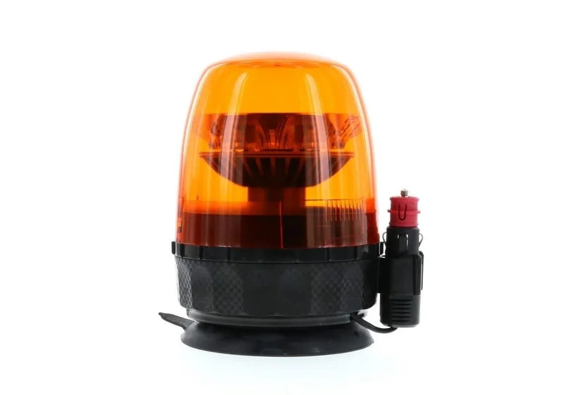 LED R65 Rundumleuchte gelb 12/24V Magnetfuß + Saugnapf, drehbar | D14484
