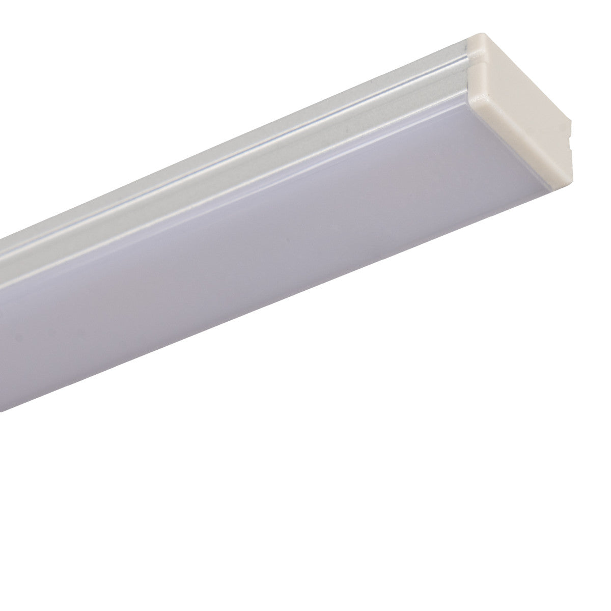 LED-Kabelkanal Aluminium - Weiß - 800mm - Treppenbeleuchtung - 15 Stück