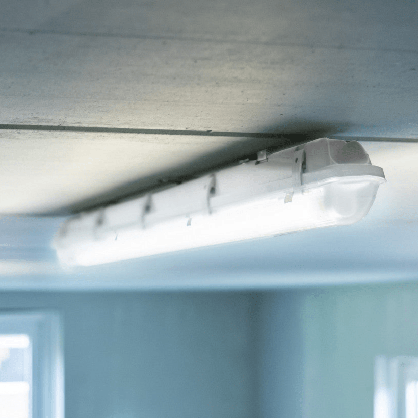 6er-Pack – LED-Licht, doppelte LED-TL-Lampe, 150 cm – komplett mit LED-Röhren – für drinnen und draußen – 6120 lm – 2 x 16,5 W – 4000 K