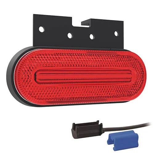 LED Begrenzungsleuchte rot | 12-24V | 0,75mm² Stecker | M10MV-760R