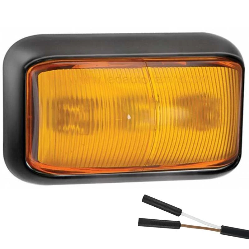 LED-Begrenzungsleuchte gelb | 12-24 V | 2-poliger Stecker | 58AM-1E2P