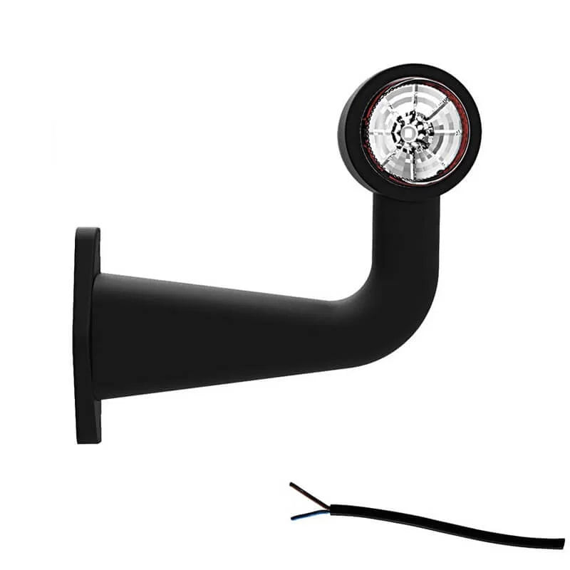Links | LED-Breitenleuchte mit abgewinkeltem Griff | 12-24V | 20cm Kabel | M10BV-601RW