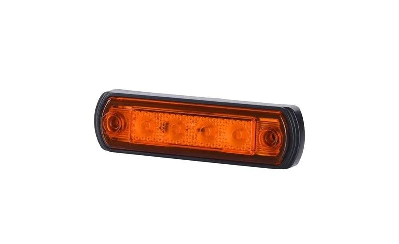 Bernsteinfarbene LED-Begrenzungsleuchte mit Halterung | 12-24V | 50cm Kabel | MV-5250A