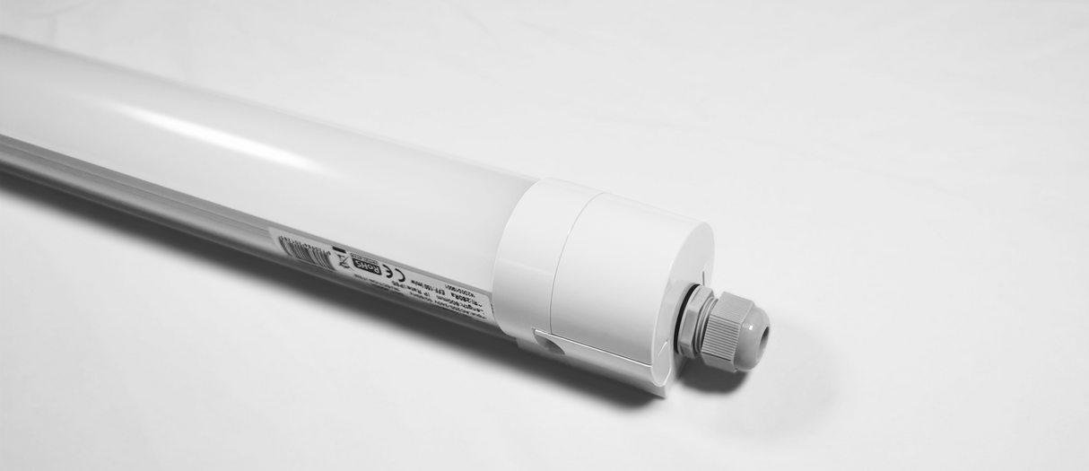 LED Tri-proof Armatuur 1200mm 5400lm 20W-36W - Daglichtwit 5700K - Koppelbaar - IP65 IK10 - 9 stuks - 230V