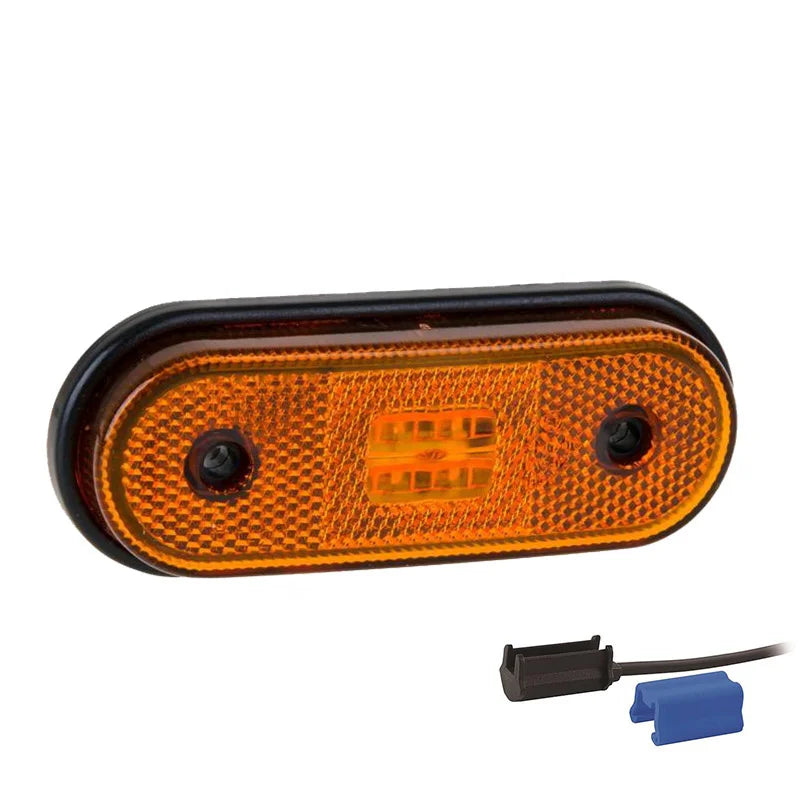LED-Begrenzungsleuchte gelb | 12-24V | 0,75mm² Stecker | MV-1410A