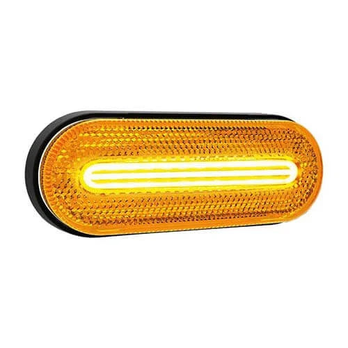 LED Zij-Markering met Knipperlicht 12/24V 50cm | M10ZK-100A