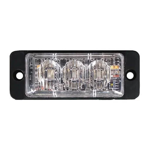 LED-Blitz 3 LEDs | R65 | ultraflach | bernsteinfarben | 10–30 V |