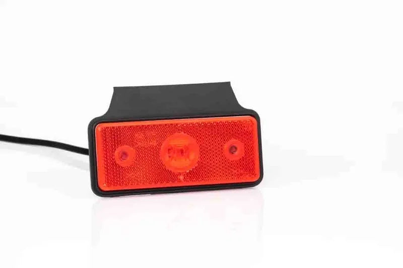 Rote LED-Begrenzungsleuchte | 12-24V | 50cm Kabel | 1,5mm² Stecker mit Halterung | MV-5670R