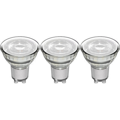 GU10 LED Spot MR16 - Warmwit 2700K - 4W - 345 Lumen - Glas - 3 Stuks