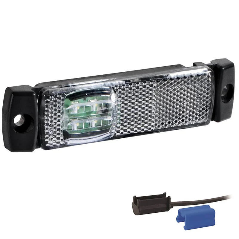 LED-Begrenzungsleuchte weiß | 12-24V | 0,75mm² Stecker |