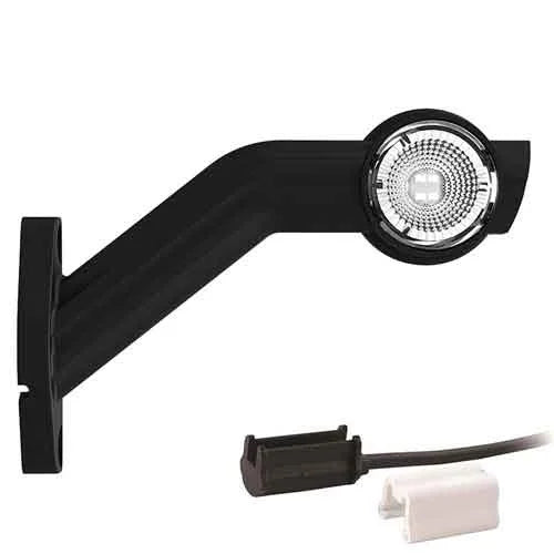 LED Breedtelamp Links - Schuine Steel - 12-36V - 1,5mm² Connector