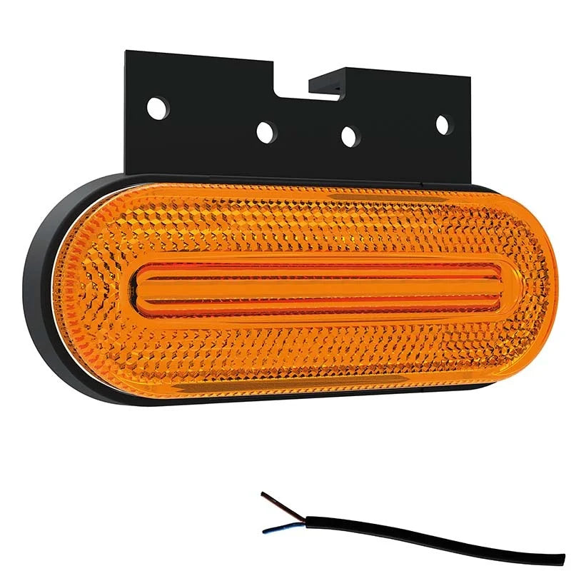 LED marker light amber | 12-24v | 50cm. cable | M10MV-750A