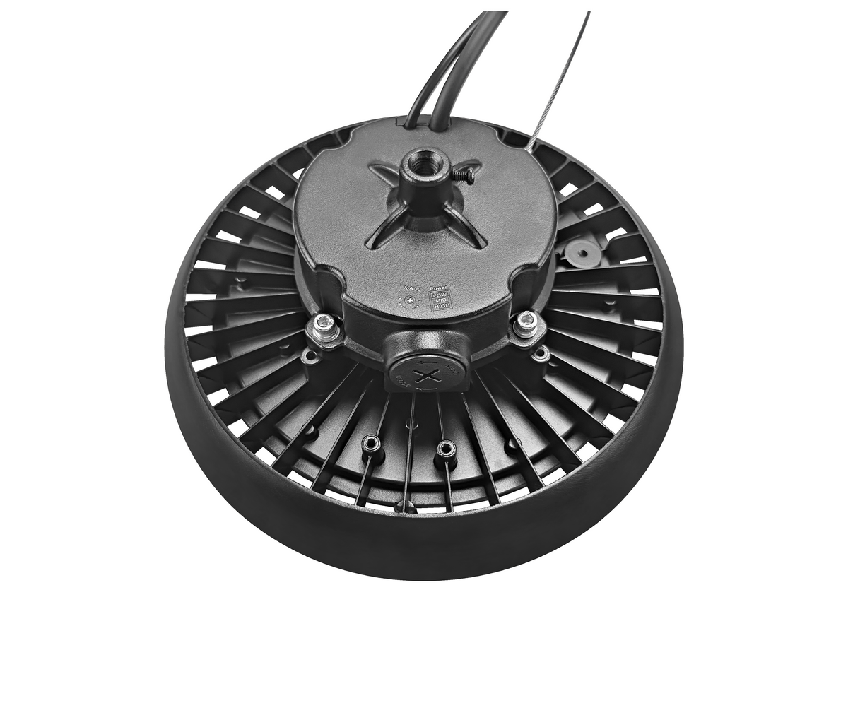 UFO LED Highbay 60W-80W-100W 18000lm, Koelwit 5000K, Instelbaar Vermogen