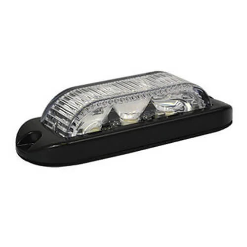 LED Flasher 3 LEDs | Blue 180° | 10-30V | LED3DVB180