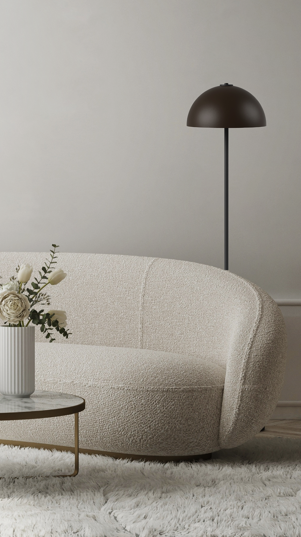 Switch Floor - Bowl L - Stehleuchte - 11 Farben, 12 Schirme