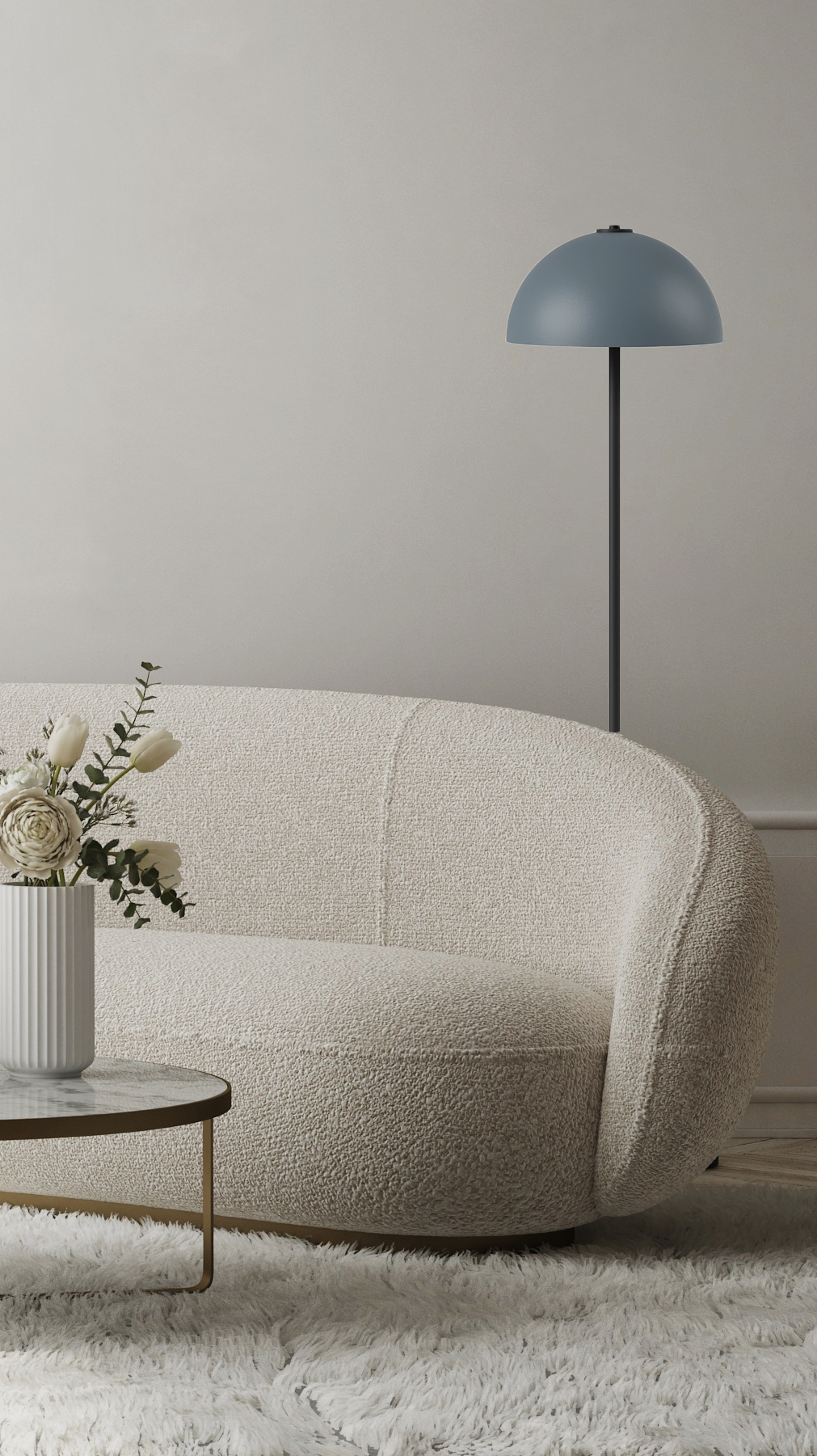 Switch Floor - Bowl L - Stehleuchte - 11 Farben, 12 Schirme