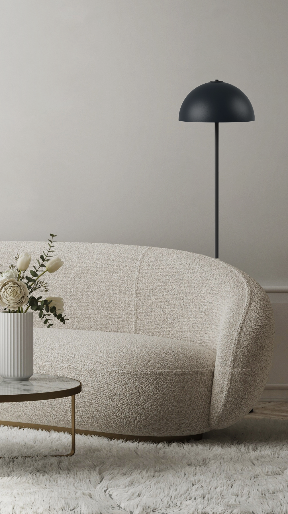 Switch Floor - Bowl L - Stehleuchte - 11 Farben, 12 Schirme