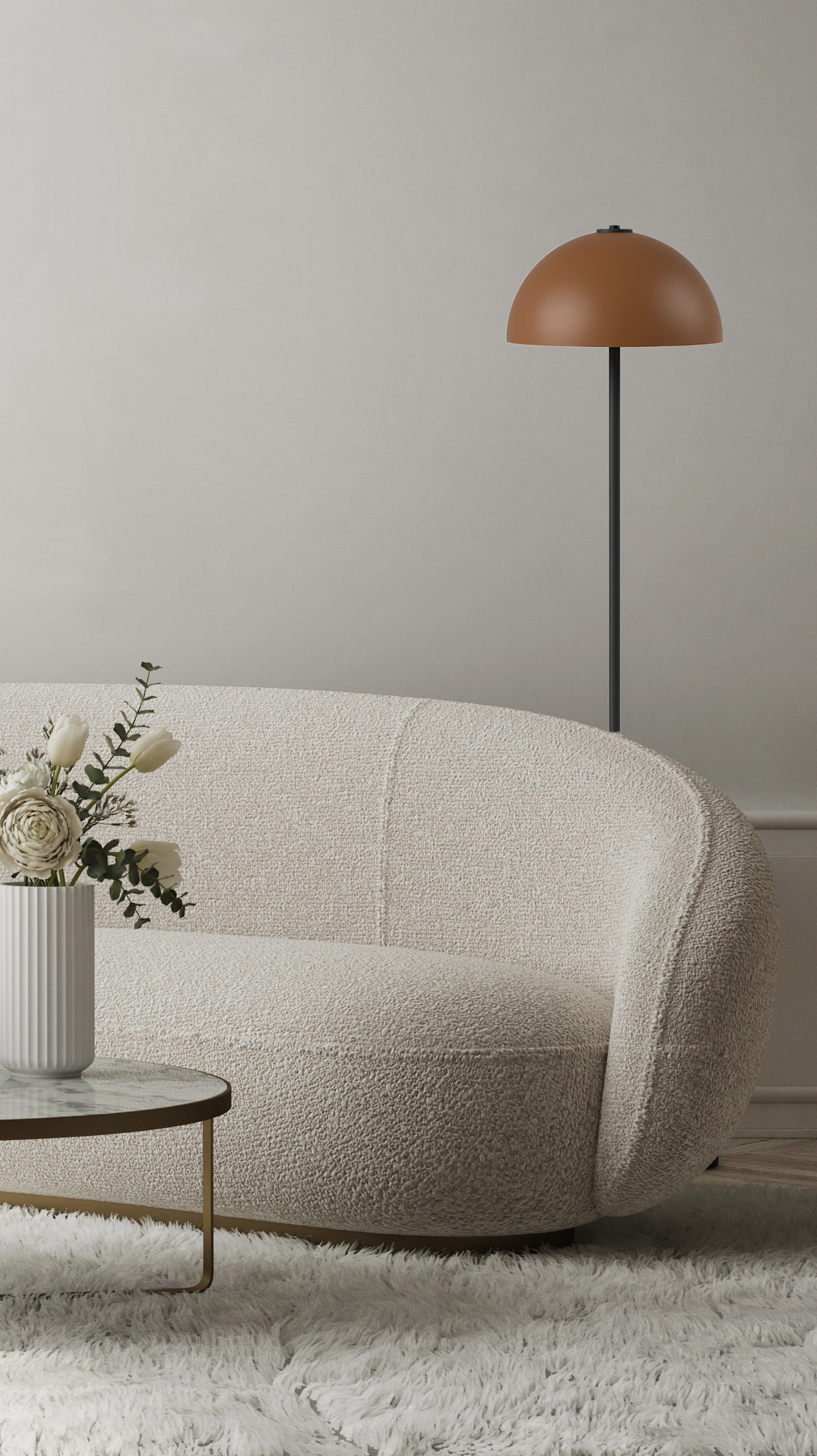 Switch Floor - Bowl L - Stehleuchte - 11 Farben, 12 Schirme