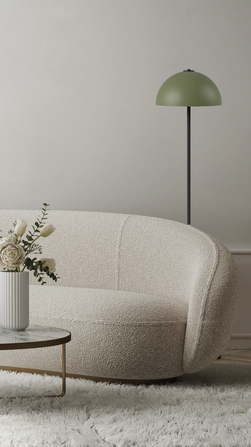 Switch Floor - Bowl L - Stehleuchte - 11 Farben, 12 Schirme