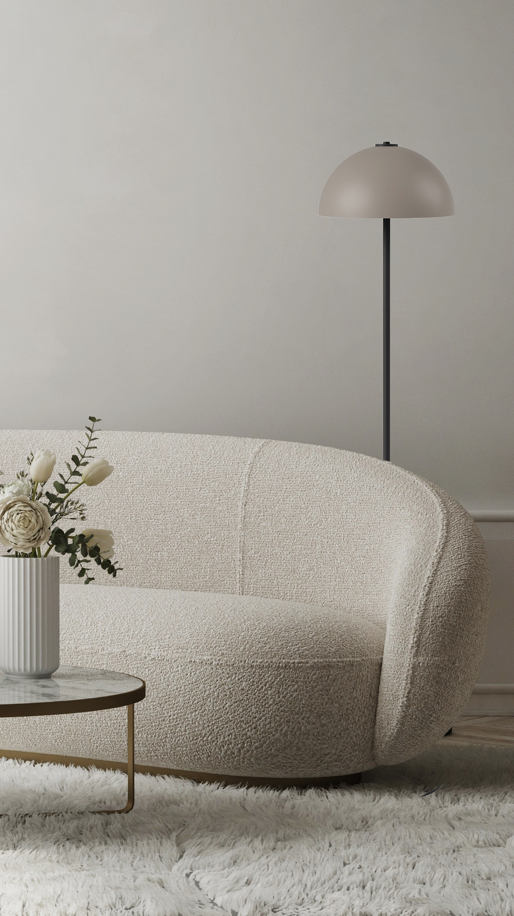 Switch Floor - Bowl L - Stehleuchte - 11 Farben, 12 Schirme