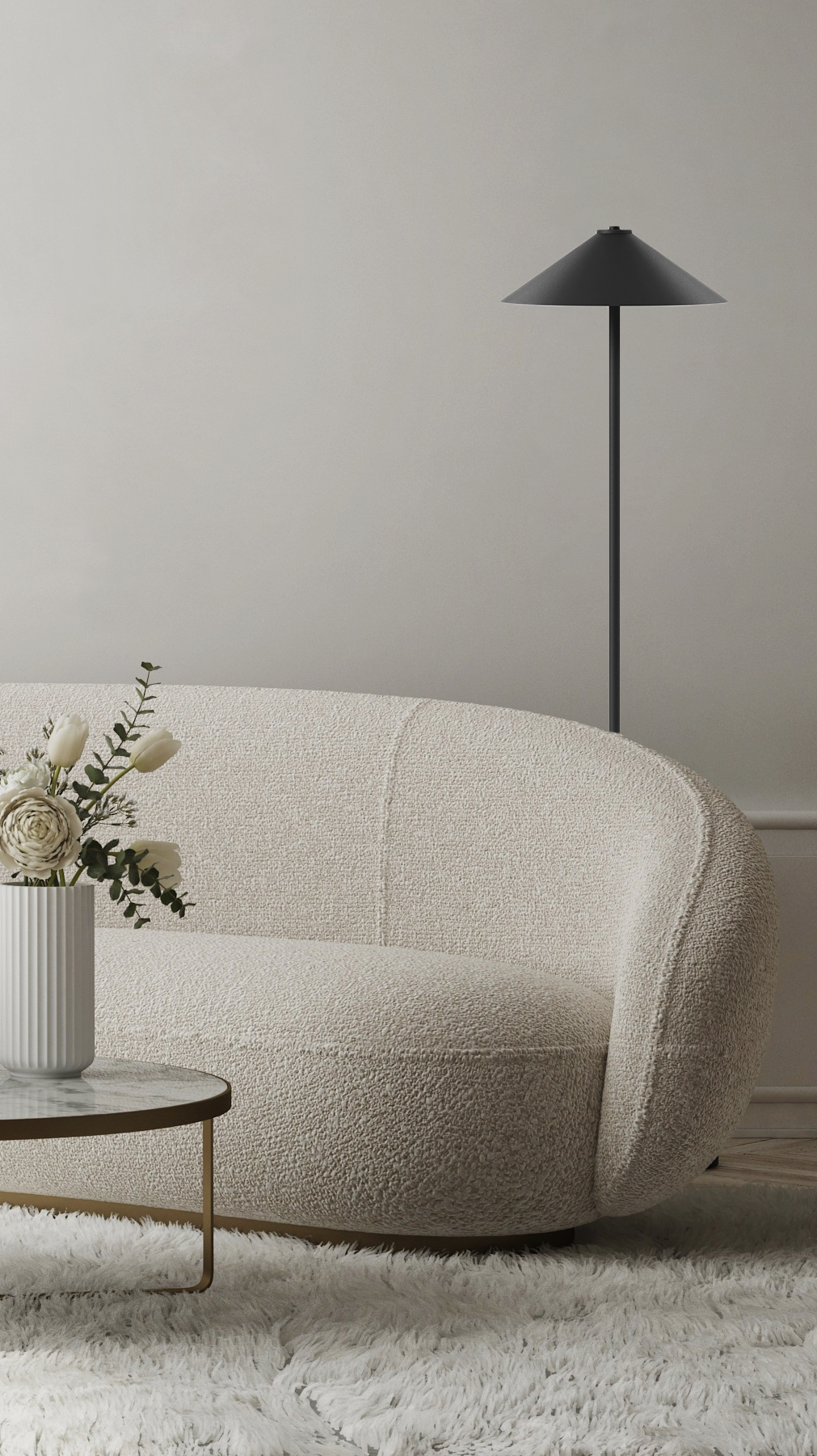 Switch Floor - Cone L - Stehleuchte - 11 Farben, 12 Schirme