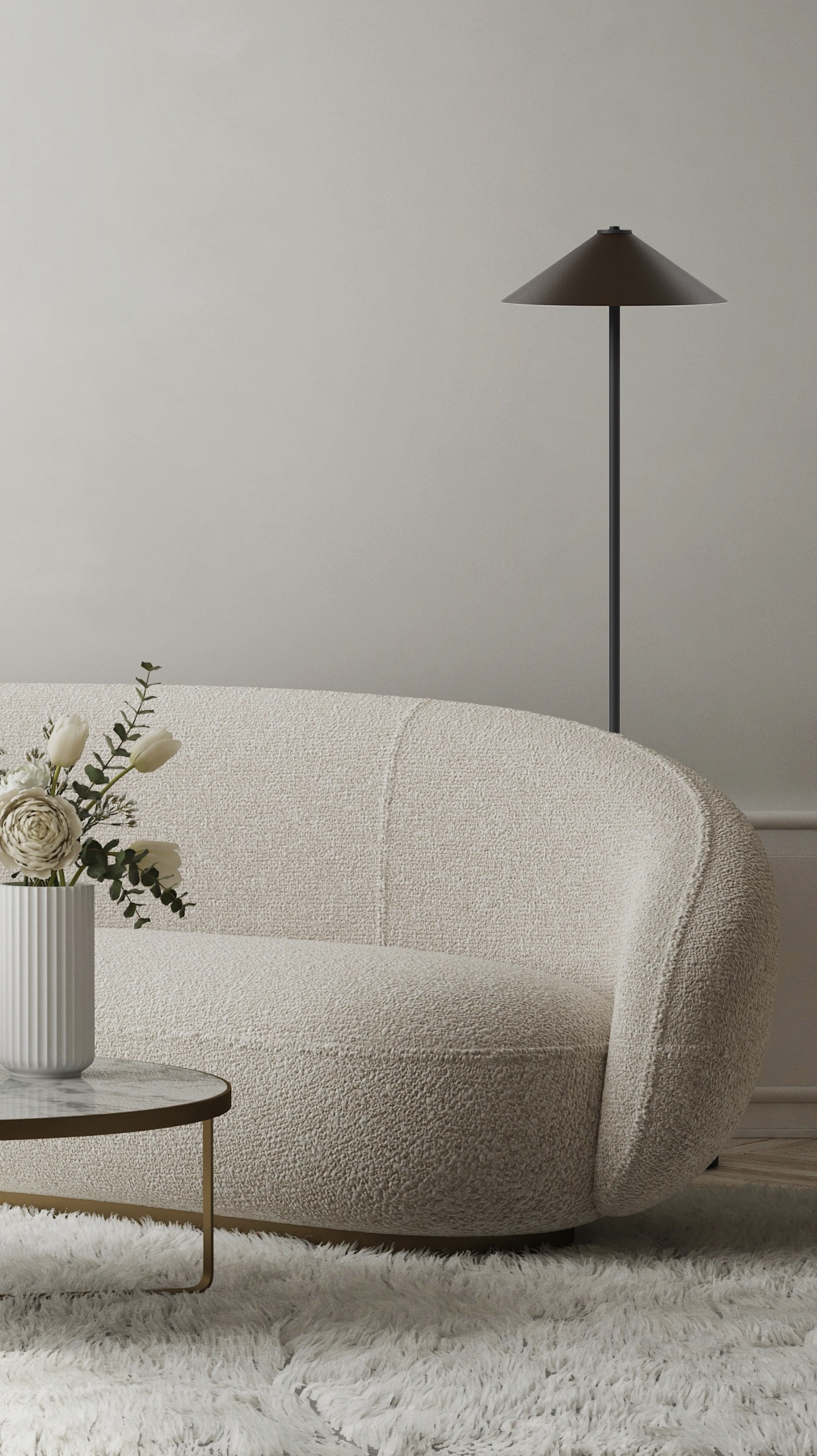 Switch Floor - Cone L - Stehleuchte - 11 Farben, 12 Schirme