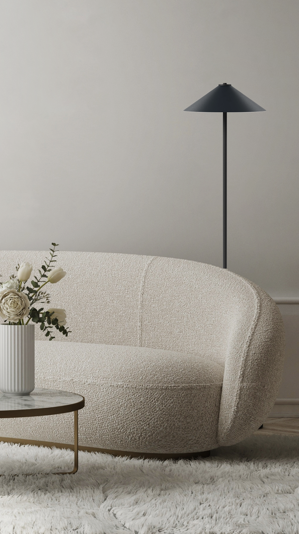 Switch Floor - Cone L - Stehleuchte - 11 Farben, 12 Schirme