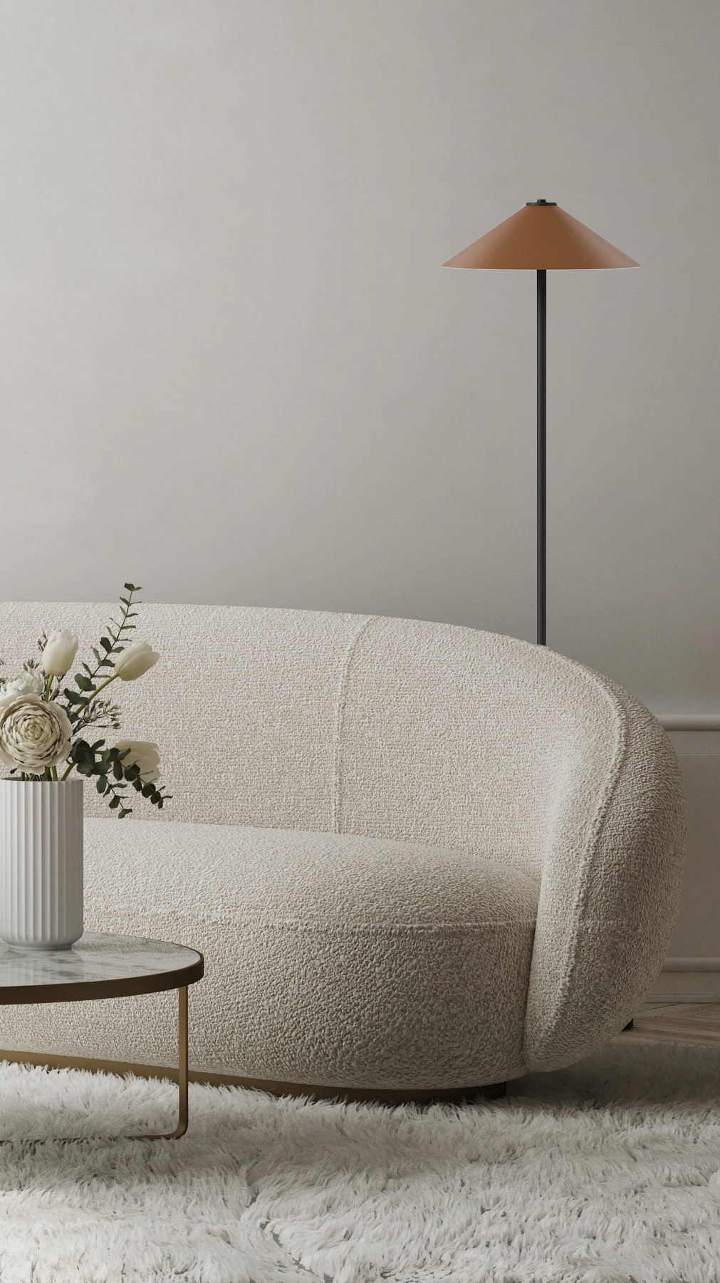 Switch Floor - Cone L - Stehleuchte - 11 Farben, 12 Schirme