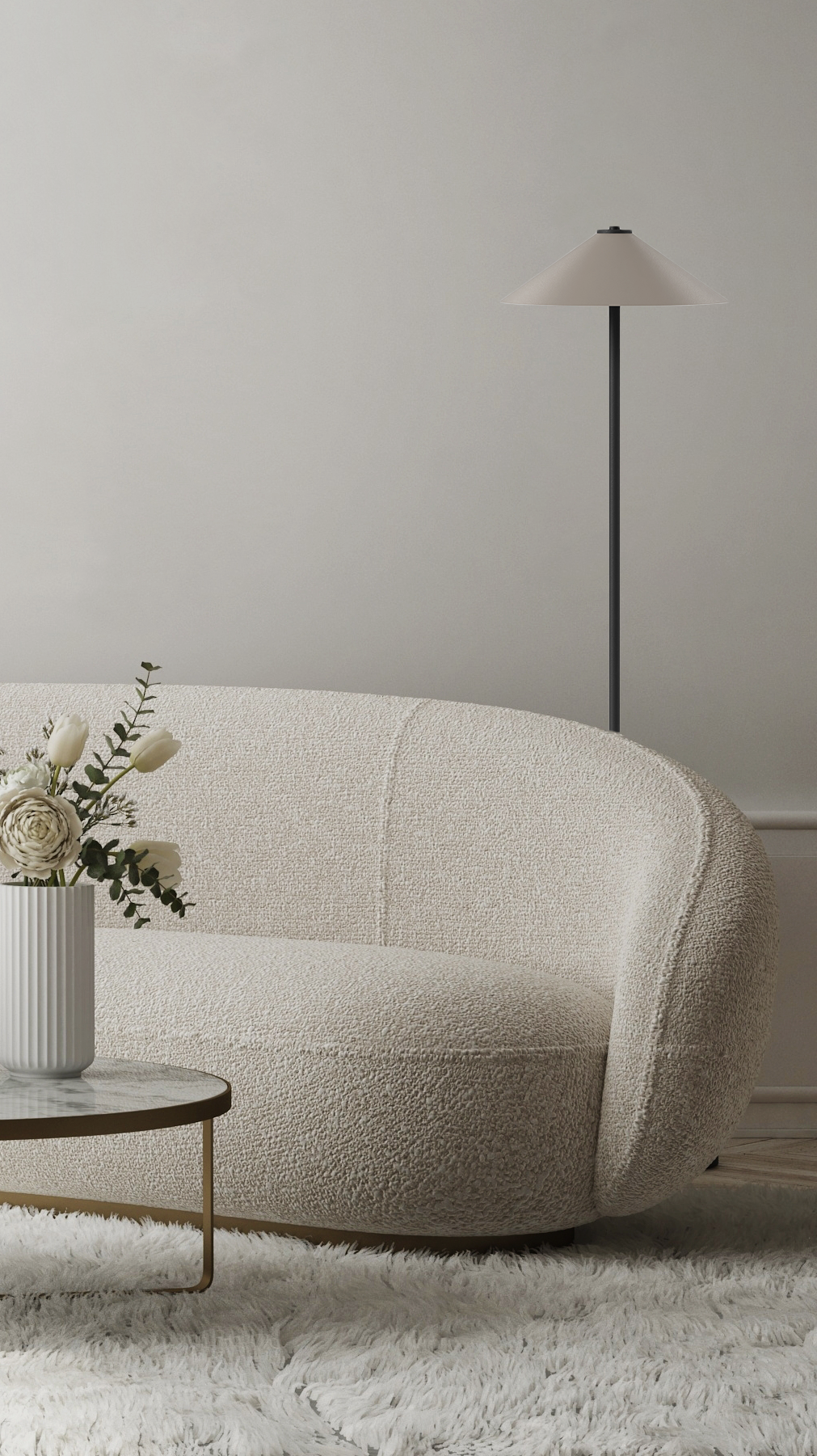 Switch Floor - Cone L - Stehleuchte - 11 Farben, 12 Schirme