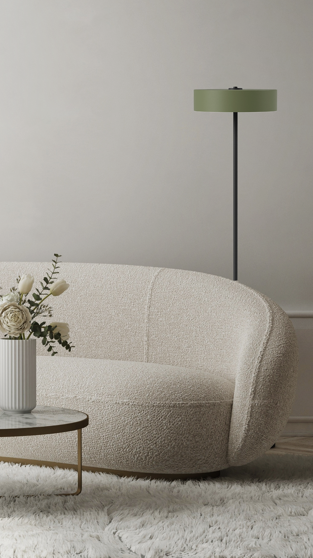 Switch Floor - Cup L - Stehleuchte - 11 Farben, 12 Schirme