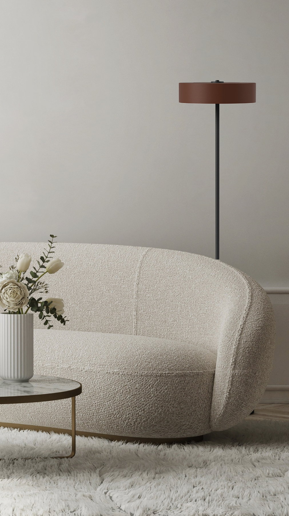 Switch Floor - Cup L - Stehleuchte - 11 Farben, 12 Schirme