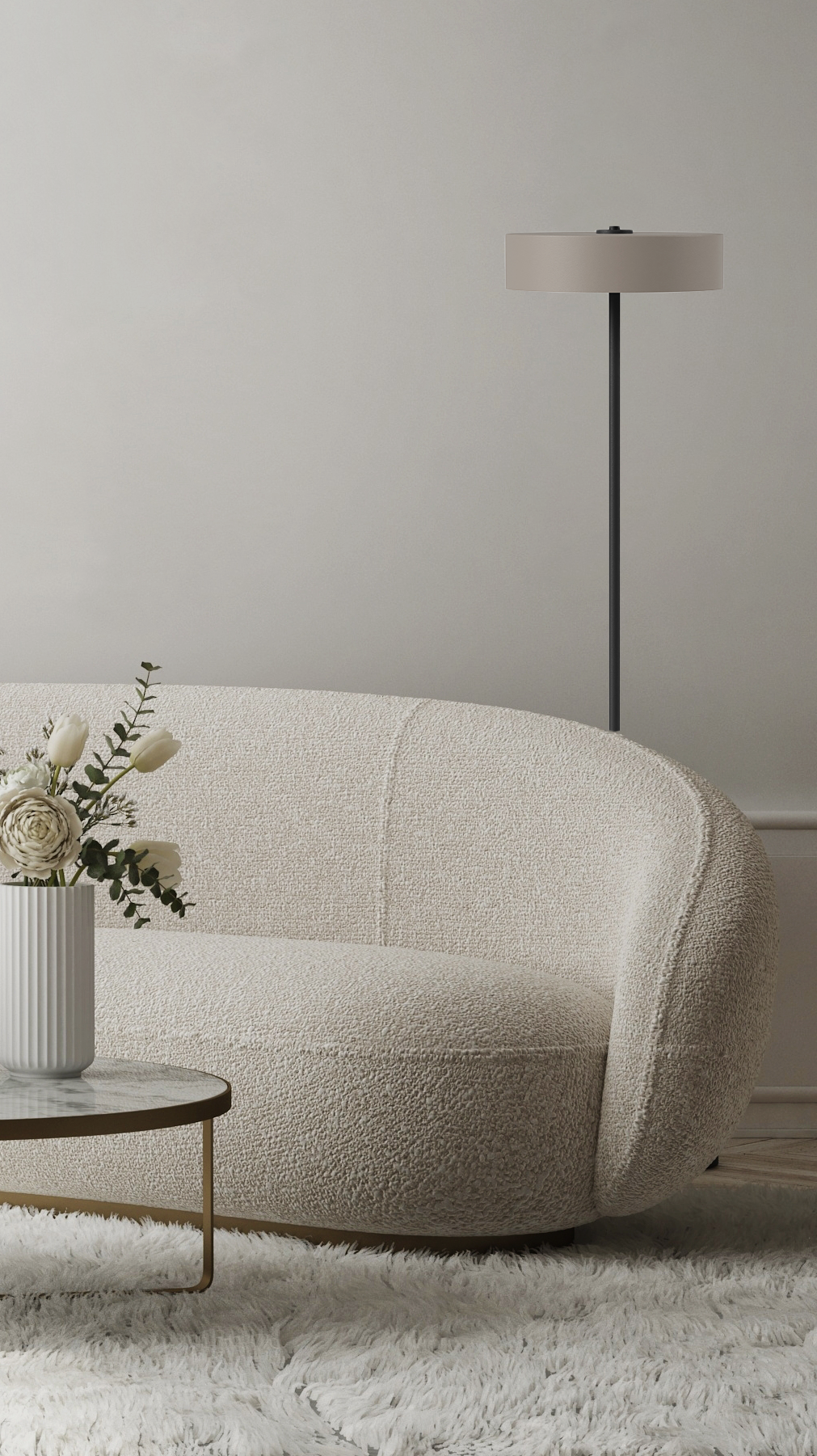 Switch Floor - Cup L - Stehleuchte - 11 Farben, 12 Schirme