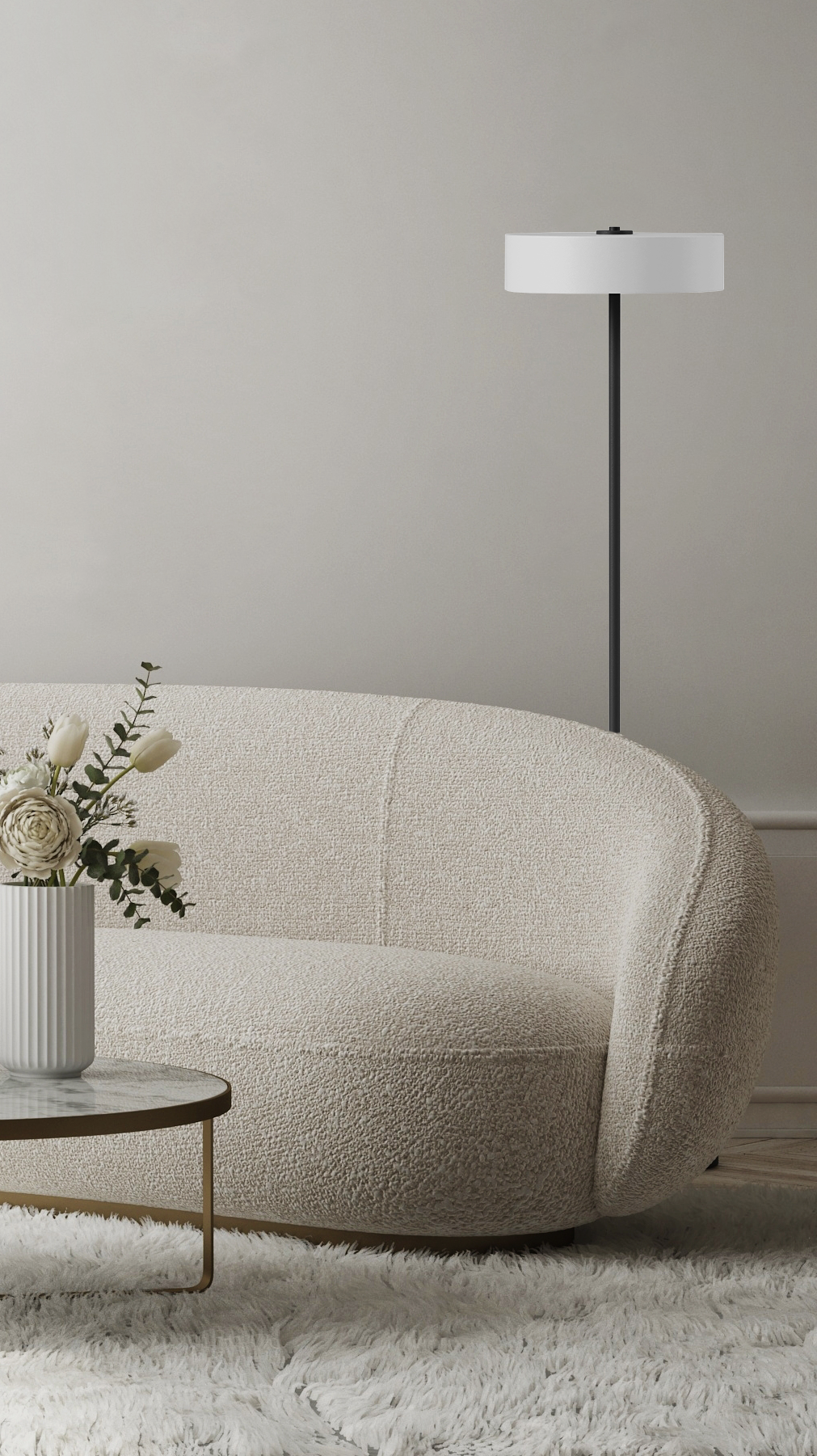 Switch Floor - Cup L - Stehleuchte - 11 Farben, 12 Schirme