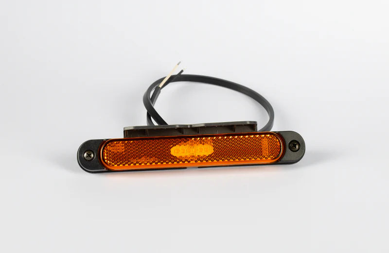 LED Slimline Begrenzungsleuchte gelb/Halterung 12-24V 50cm Kabel | MV-6550A