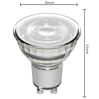 GU10 LED Spot MR16 - Warmwit 2700K - 4W - 345 Lumen - Glas - 3 Stuks