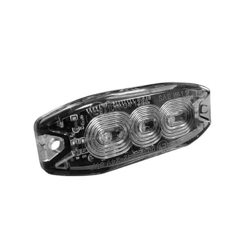 LED-Blitz 3 LEDs | R65 | schlank | bernsteinfarben | 10–30 V | S07F3100